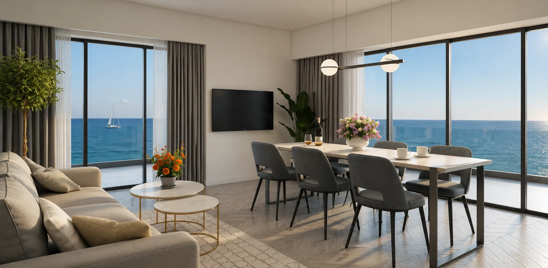 APARTAMENT CU 2 CAMERE LA MALUL MARII- MAMAIA