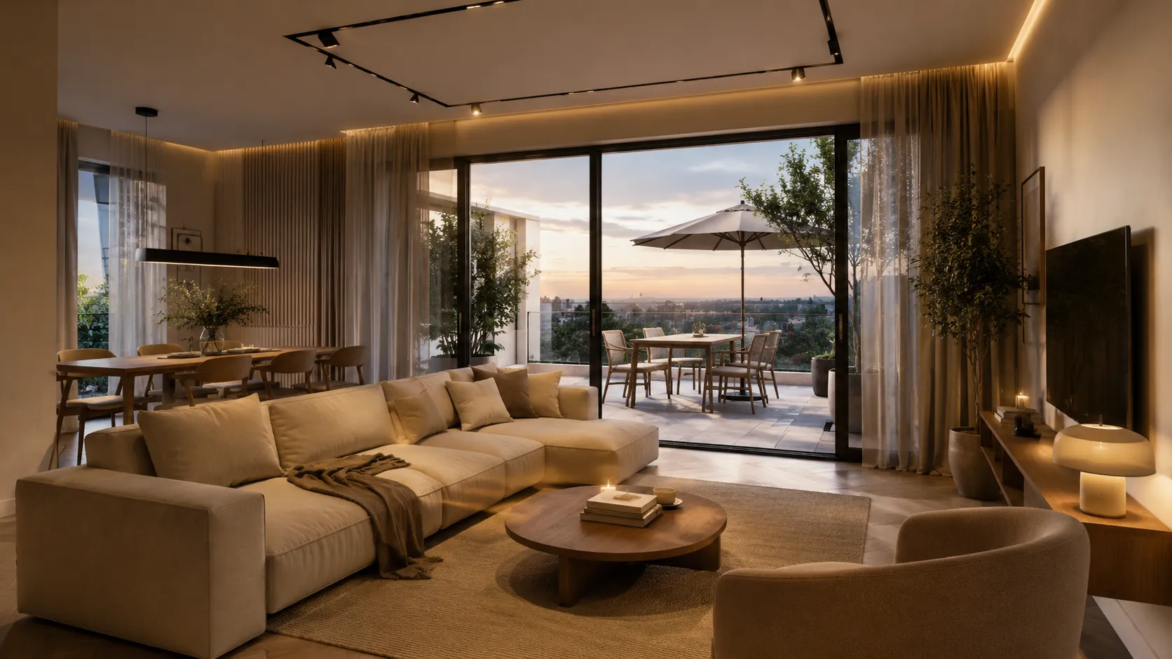 APARTAMENT CU 4 CAMERE - TERASA 120MP - VEDERE LA LAC