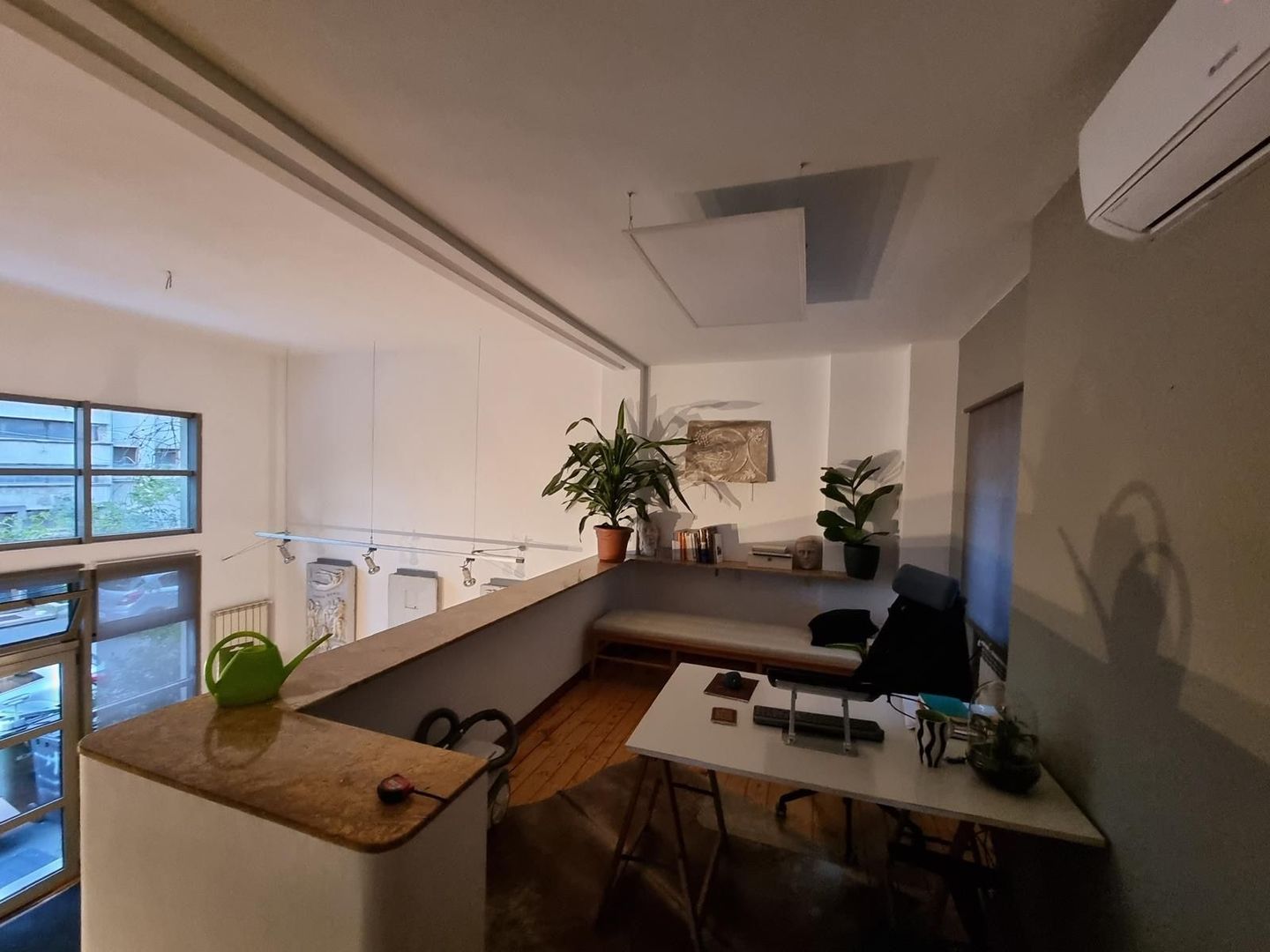 Open space loft-type office on 2 levels