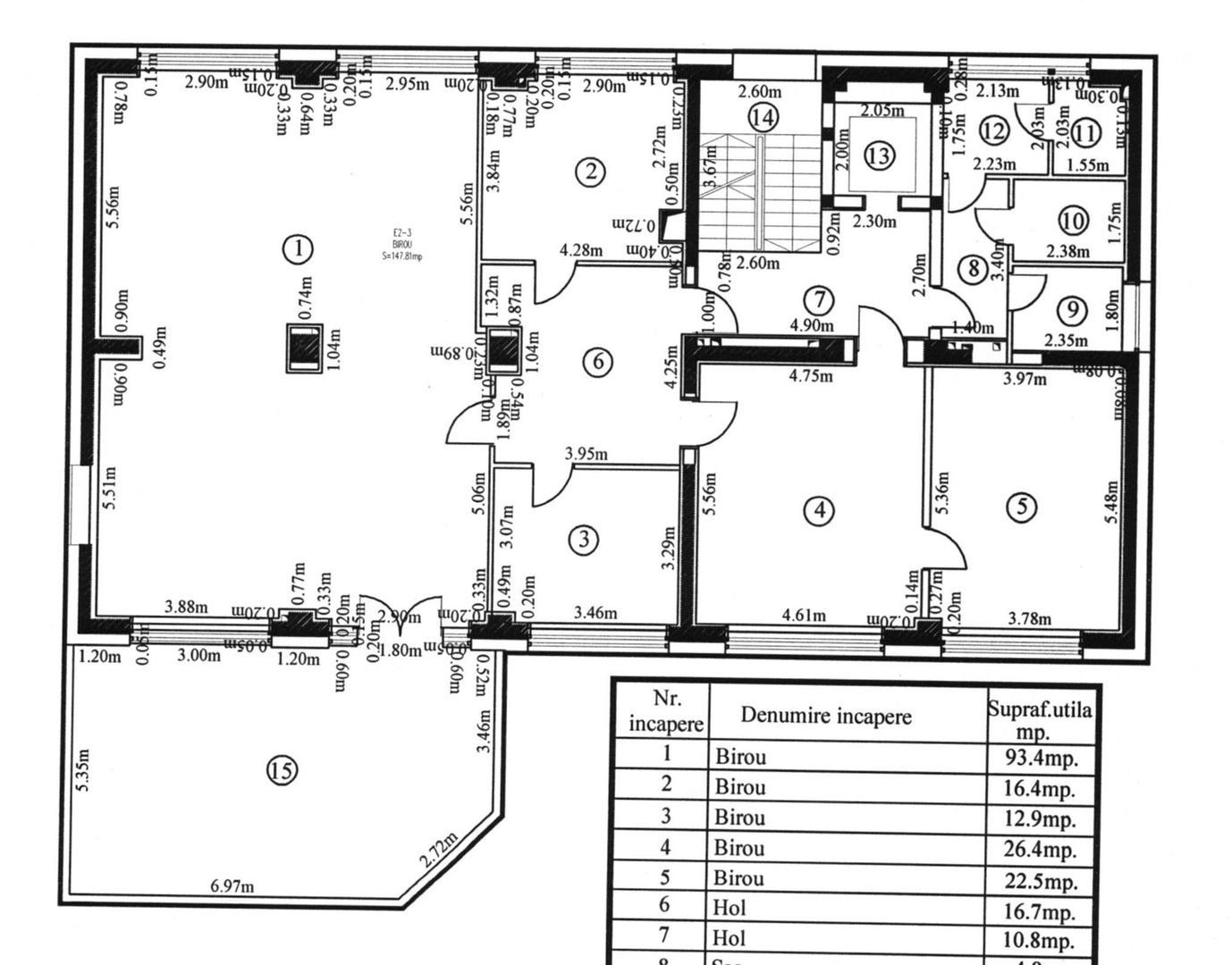 North Bucharest Rent | Spațiu Birouri Premium 267 mp – Etaj 2 - 9