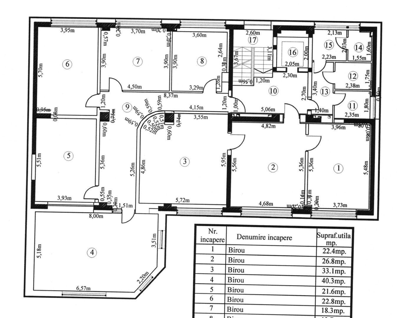 North Bucharest Rent | Spațiu Birouri Premium 257 mp - Etaj 1 - 9