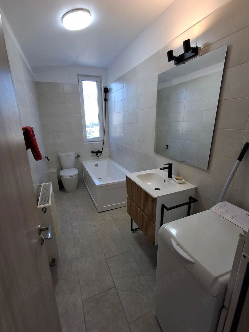 Apartament nou, 3 camere, 90 mp, etaj 4 din 4 fara lift, semimobilat, utilat nou, liniste, superb - 7
