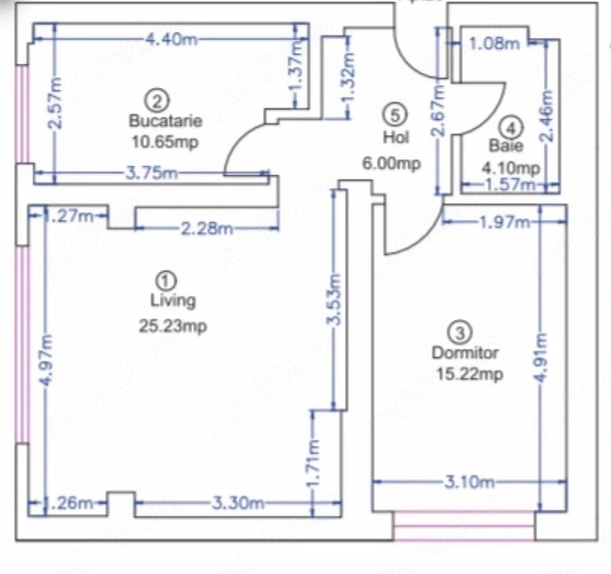 Apartament 2 camere Rond OMV Pipera - 3/5