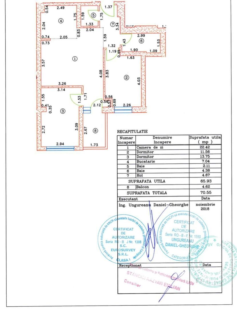 Apartament Premium cu 3 Camere | 70,55 MP |Etaj 7/7 |2 Locuri de Parc. - 11