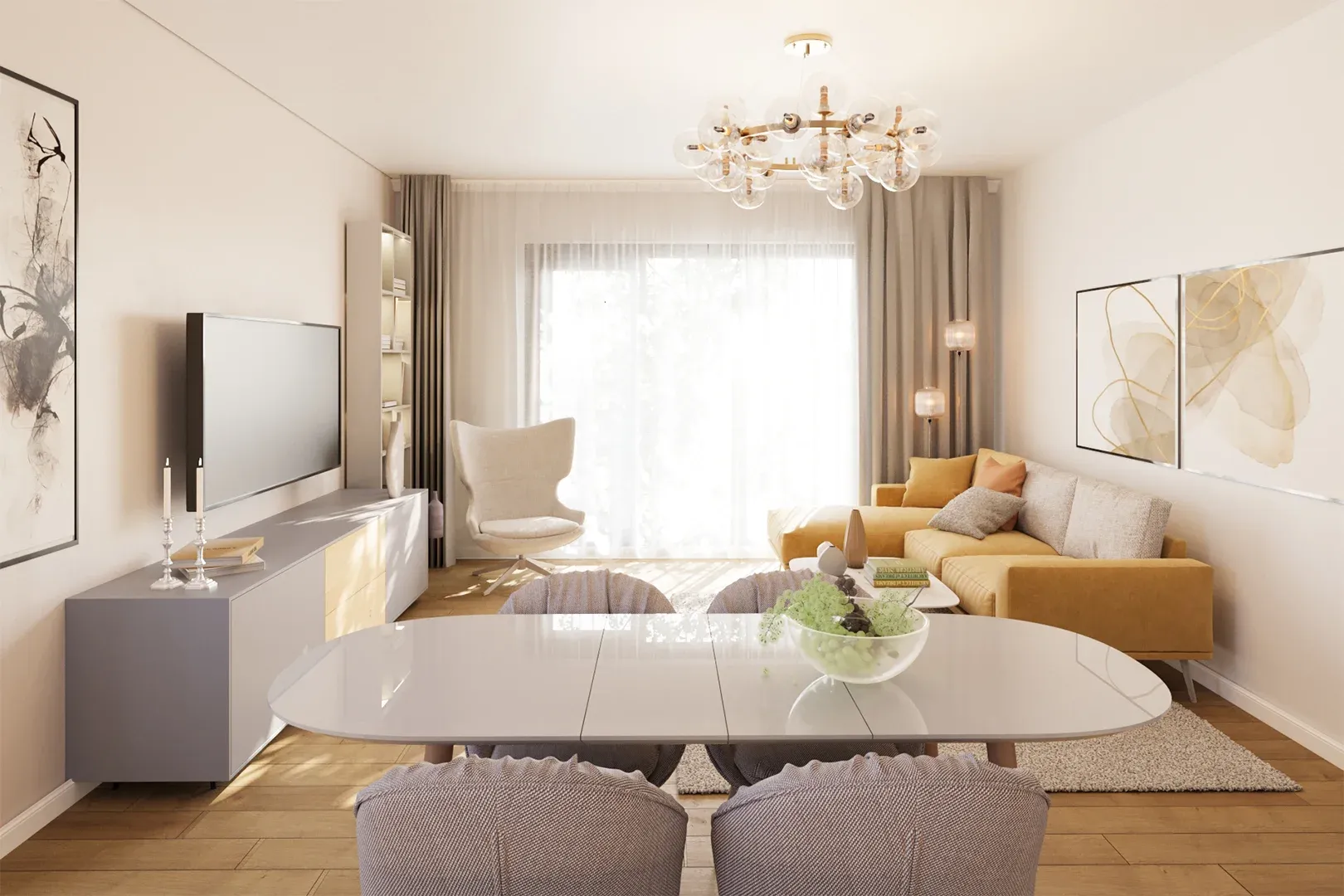 Apartament 2 camere | Terasă, parcare și facilități pentru familie | Pipera - 7